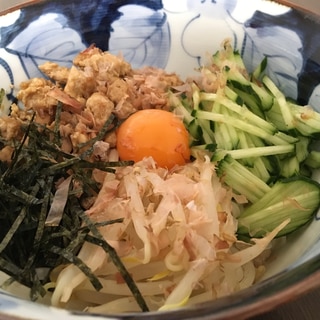 そうめんで台湾混ぜそば風☆